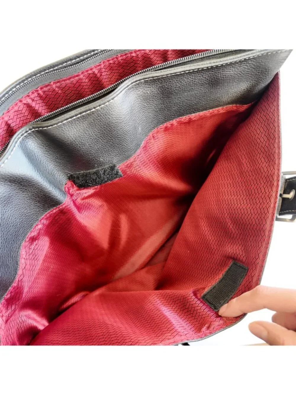 SOLO new york black leather laptop bag